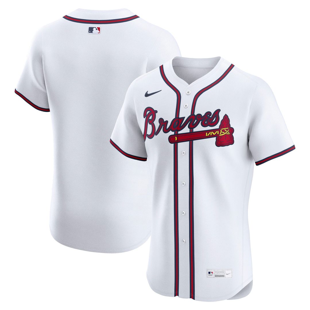 Atlanta Braves Nike Home Elite Jersey - White | MLB Fan Gear