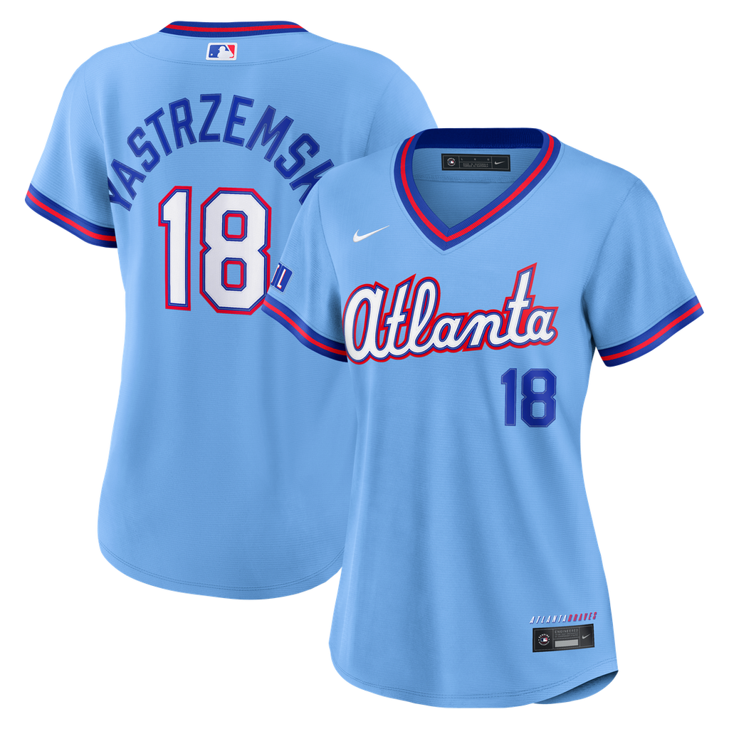 Mike Yastrzemski Atlanta Braves Nike Women's 2026 City Connect Stadium Jersey - Powder Blue | MLB Fan Gear
