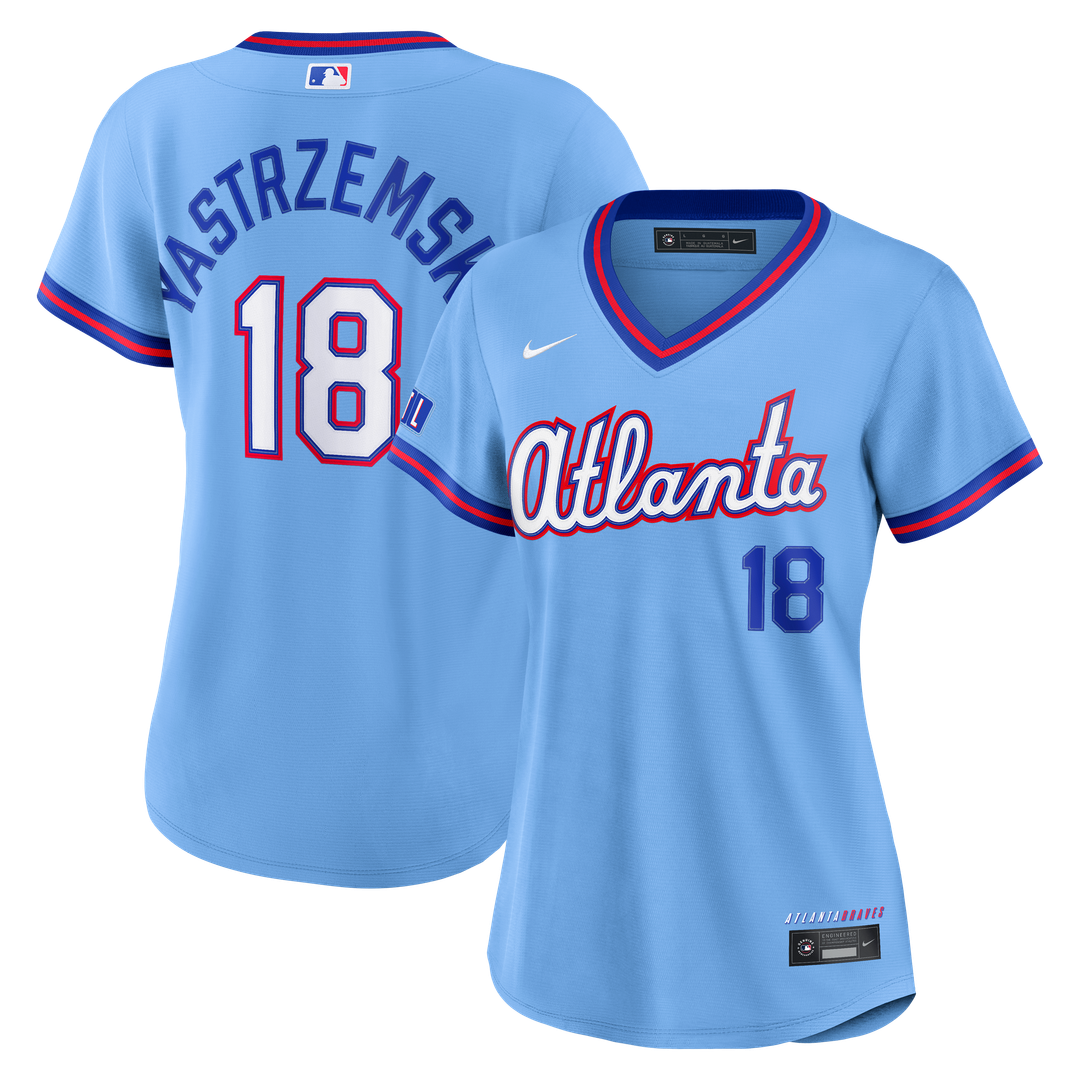 Mike Yastrzemski Atlanta Braves Nike Women's 2026 City Connect Stadium Jersey - Powder Blue | MLB Fan Gear