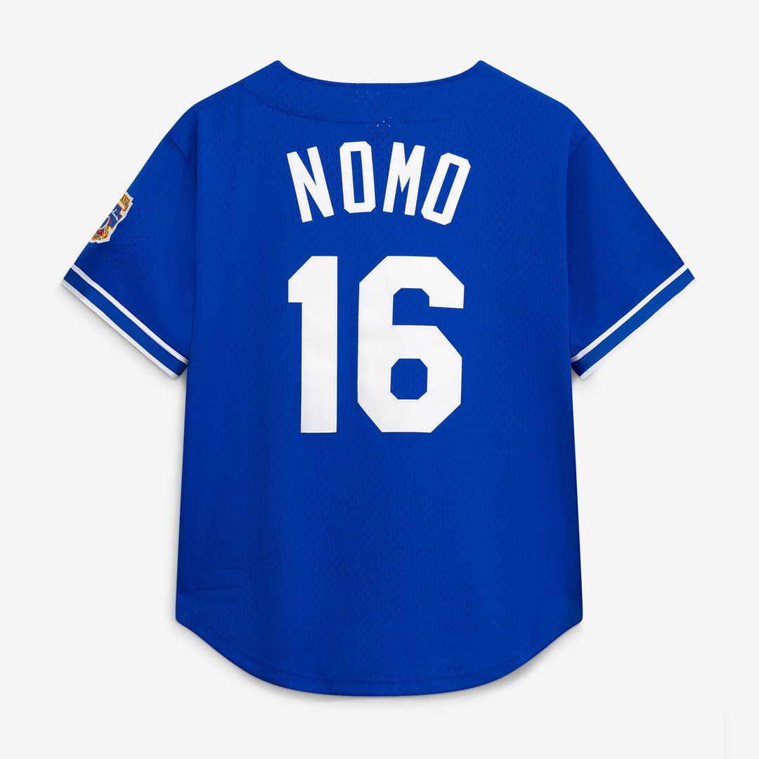 Hideo Nomo Los Angeles Dodgers Mitchell & Ness Big & Tall Cooperstown Collection Mesh Batting Practice Jersey - Royal | MLB Fan Gear