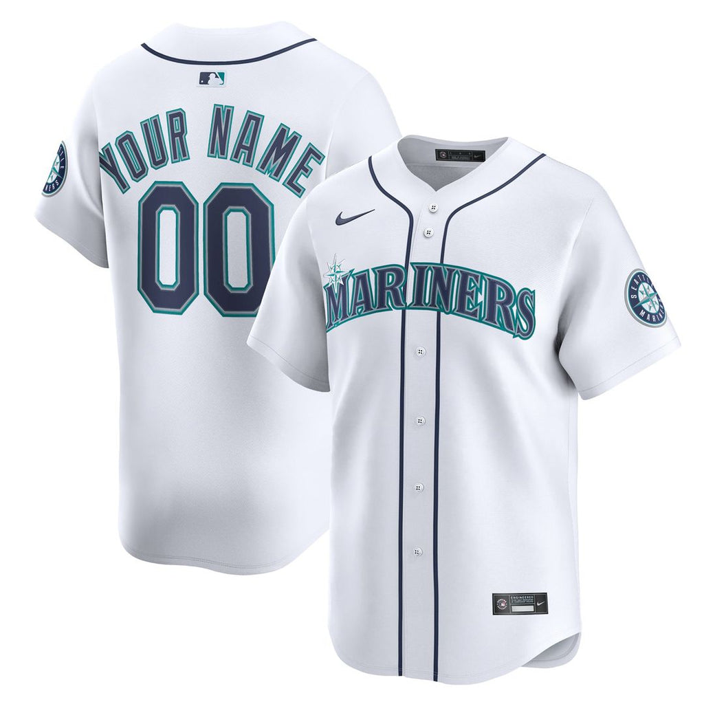 Seattle Mariners Nike Home Limited Custom Jersey - White | MLB Fan Gear