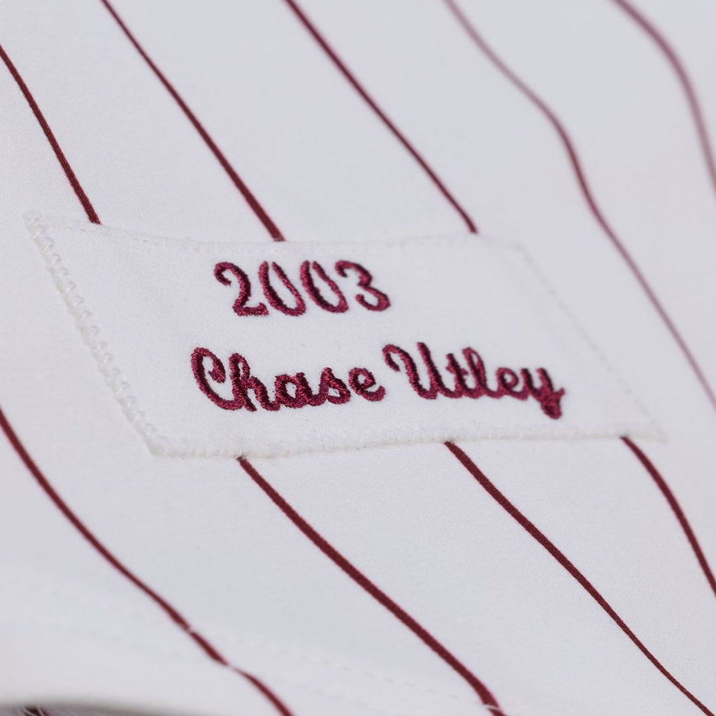 Chase Utley Philadelphia Phillies Mitchell & Ness 2003 Cooperstown Collection Authentic Jersey - White | MLB Fan Gear