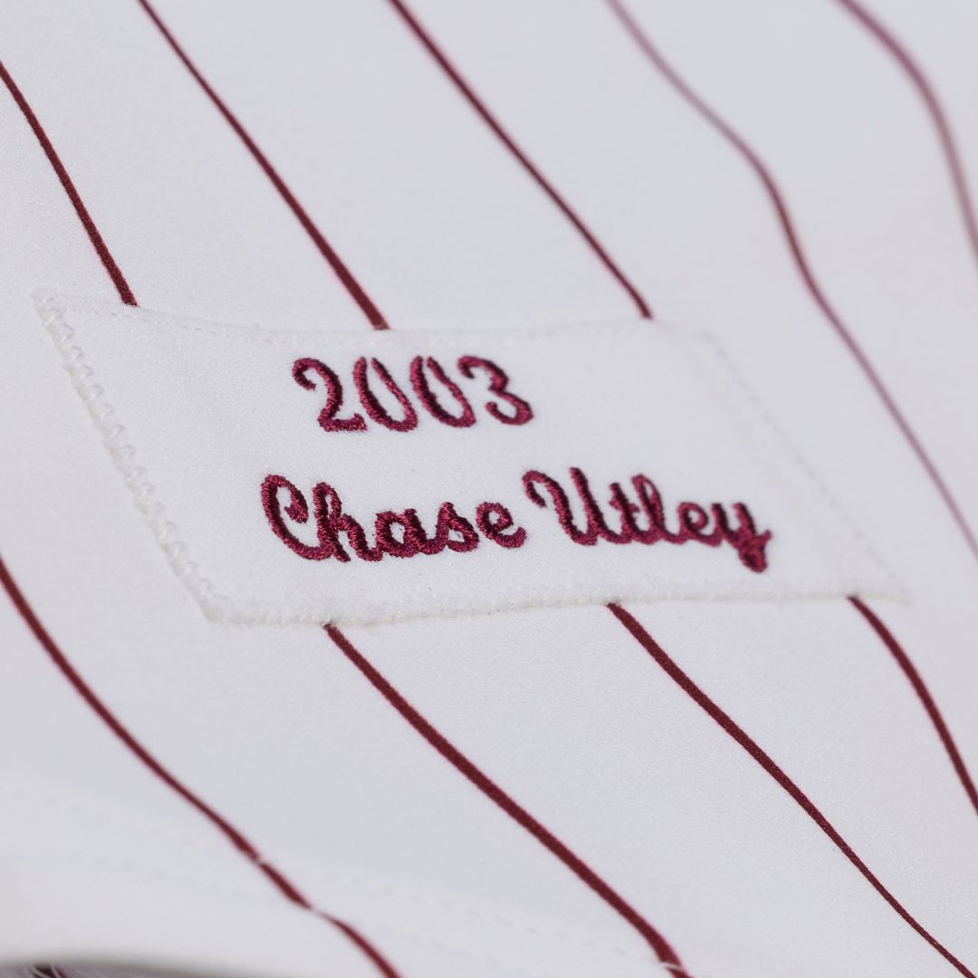 Chase Utley Philadelphia Phillies Mitchell & Ness 2003 Cooperstown Collection Authentic Jersey - White | MLB Fan Gear