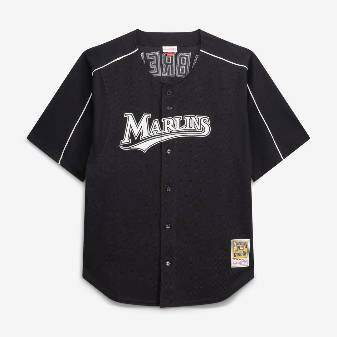 Miguel Cabrera Miami Marlins Mitchell & Ness Big & Tall Cooperstown Mesh Batting Practice Jersey - Black | MLB Fan Gear
