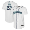 Bryan Woo Seattle Mariners Nike Youth Home Baseline Jersey - White | MLB Fan Gear