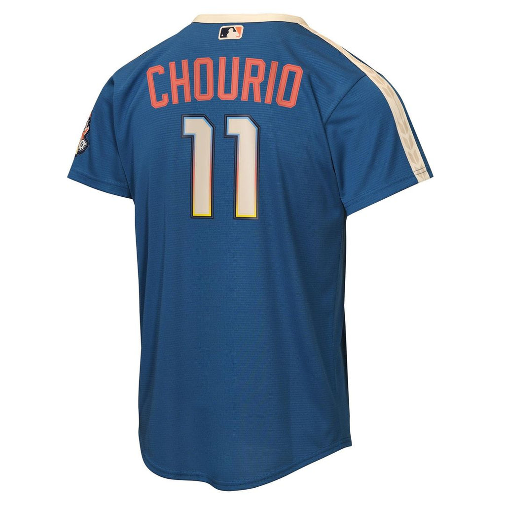 Jackson Chourio Milwaukee Brewers Nike Youth 2026 City Connect Stadium Jersey - Mineral Blue | MLB Fan Gear