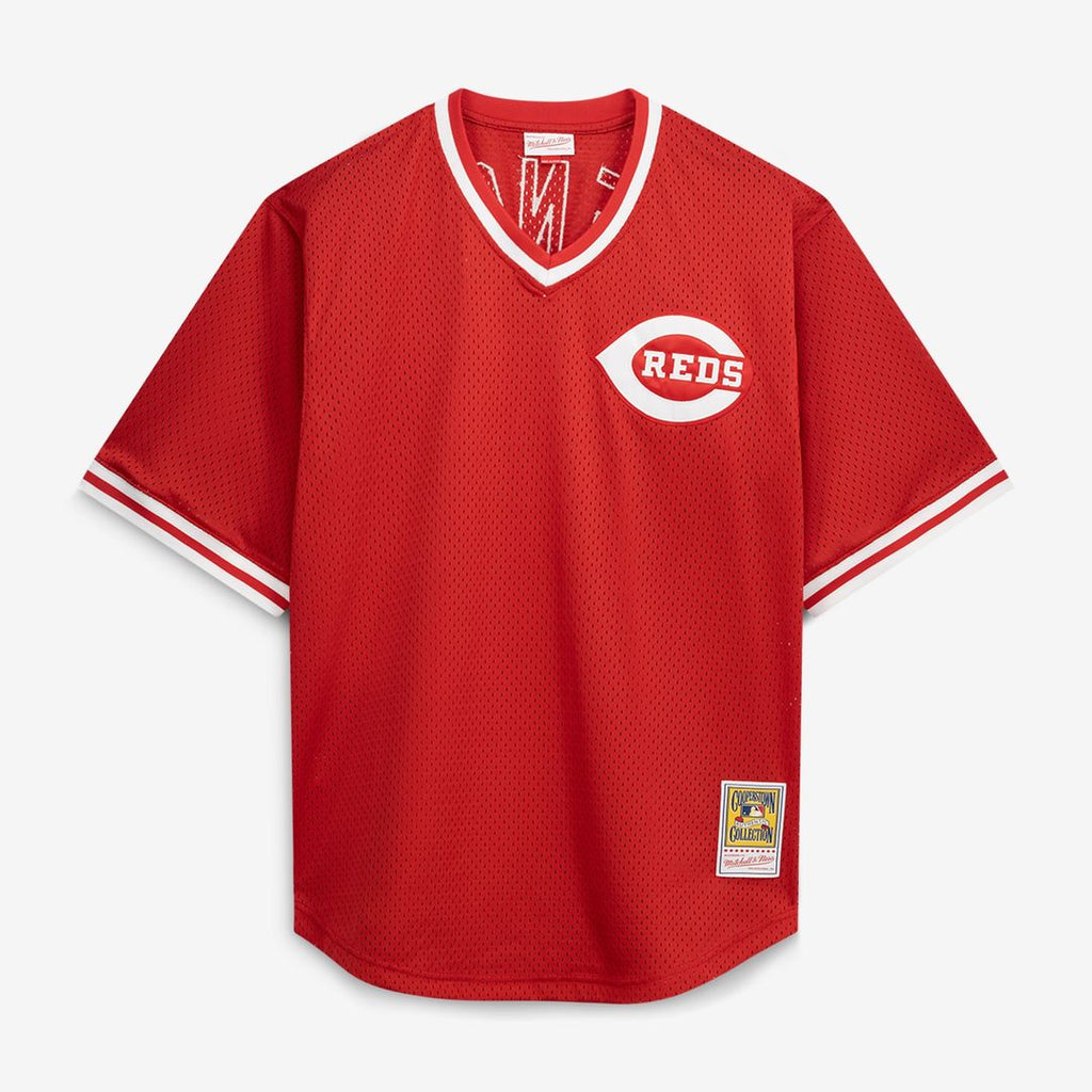 Johnny Bench Cincinnati Reds Mitchell & Ness Cooperstown Collection Big & Tall Mesh Batting Practice Jersey - Red | MLB Fan Gear