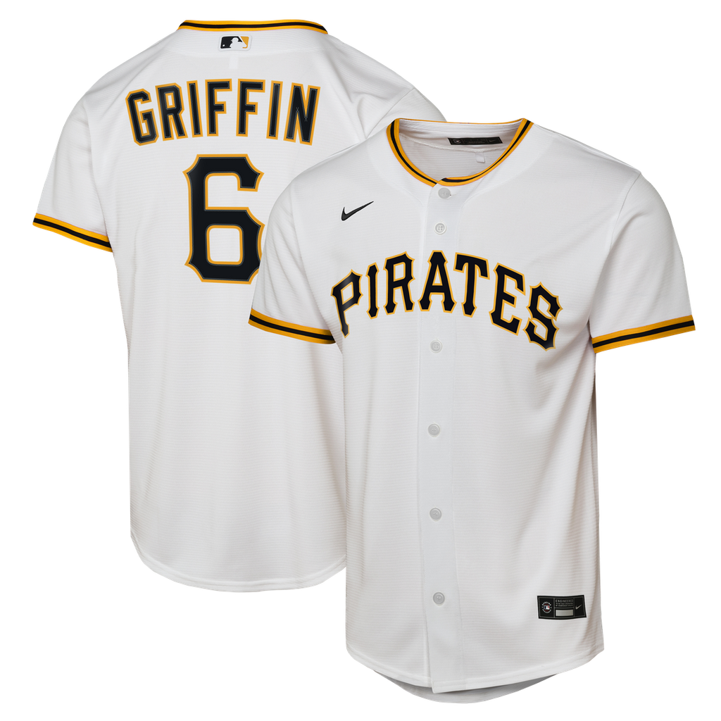 Konnor Griffin Pittsburgh Pirates Nike Youth Home Replica Jersey - White | MLB Fan Gear