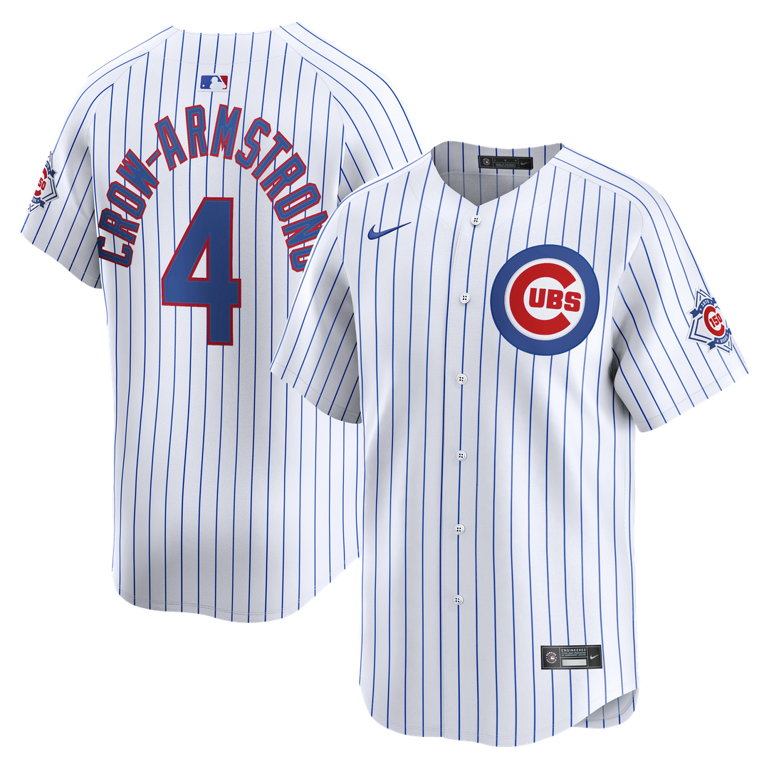 Pete Crow-Armstrong Chicago Cubs Nike 150th Anniversary Limited Jersey - White | MLB Fan Gear