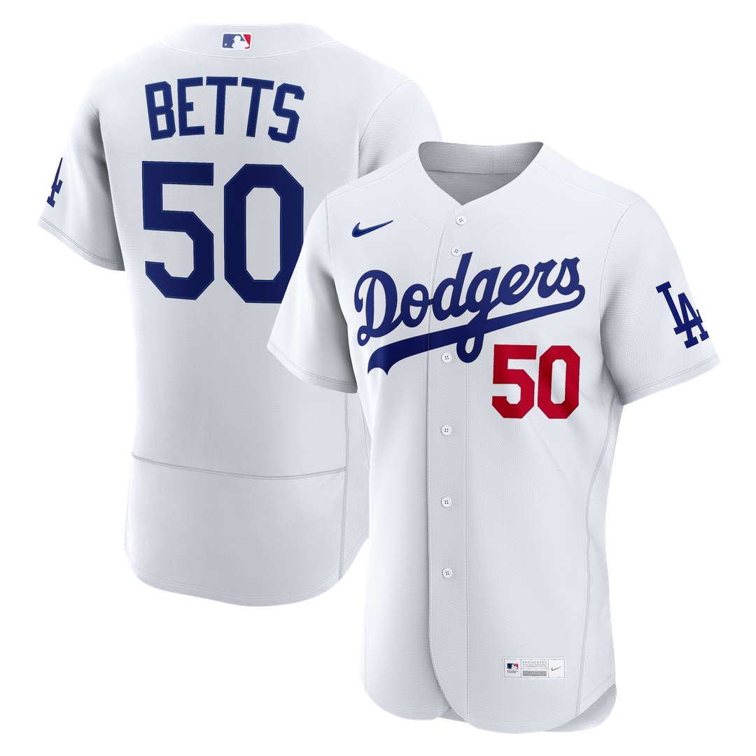 Mookie Betts Los Angeles Dodgers Nike Home Authentic Jersey - White | MLB Fan Gear