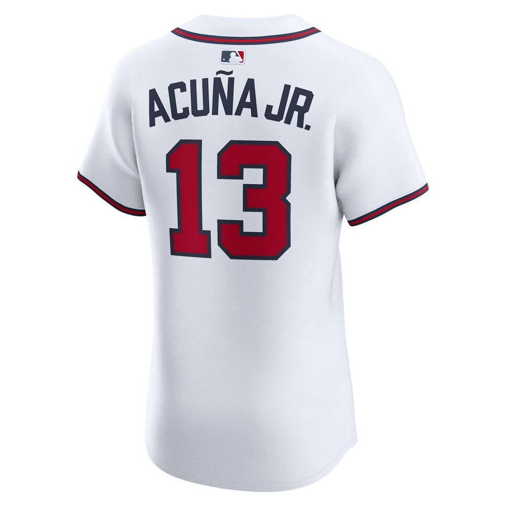 Ronald Acuña Jr. Atlanta Braves Nike Alternate 2 Elite Jersey - Red | MLB Fan Gear