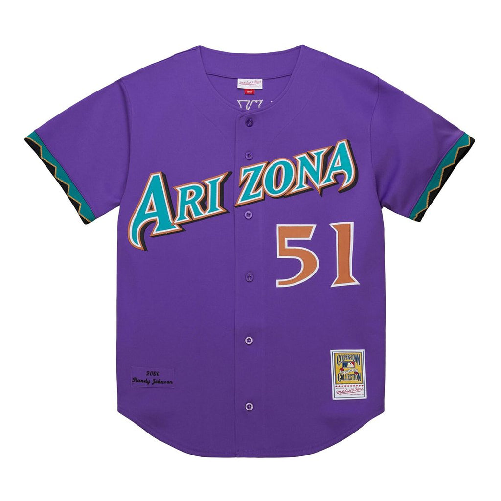 Randy Johnson Arizona Diamondbacks Mitchell & Ness 2000 Throwback Authentic Jersey - Purple | MLB Fan Gear