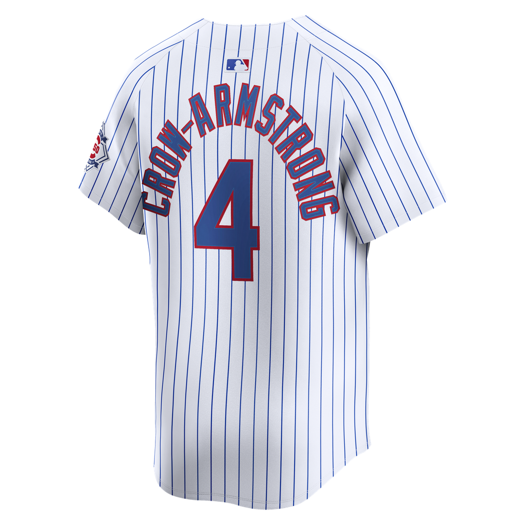 Pete Crow-Armstrong Chicago Cubs Nike 150th Anniversary Limited Jersey - White | MLB Fan Gear
