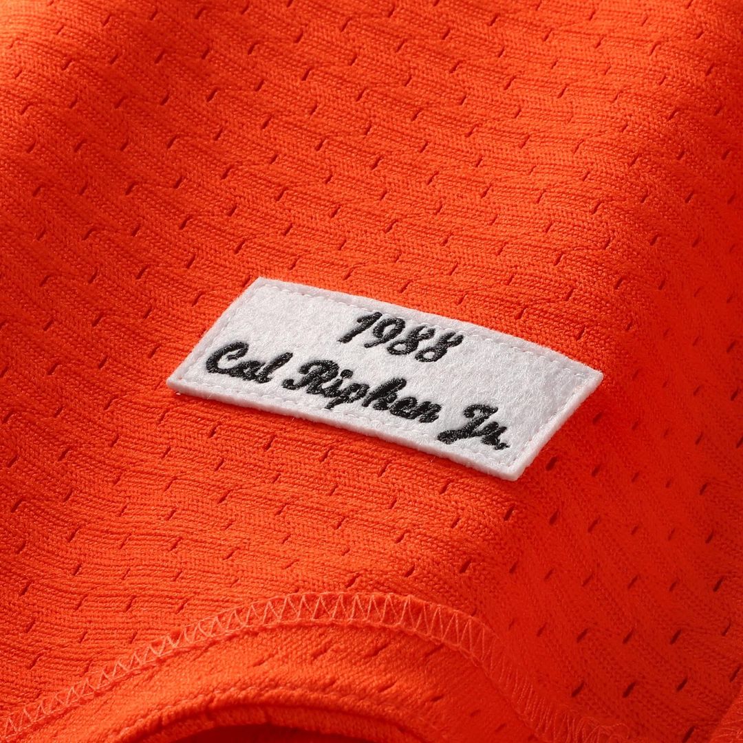 Cal Ripken Jr. Baltimore Orioles Mitchell & Ness Authentic Batting Practice Jersey - Orange | MLB Fan Gear