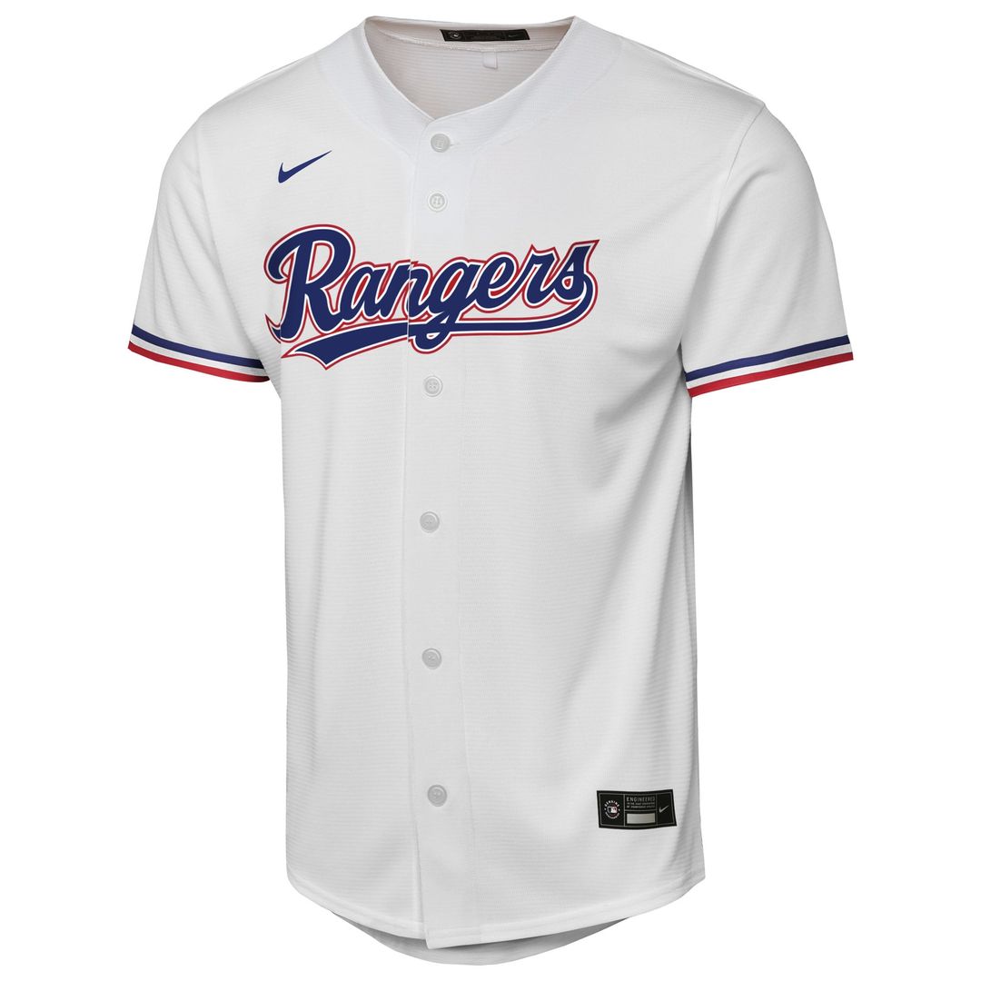 Texas Rangers Nike Youth Home Replica Jersey - White | MLB Fan Gear