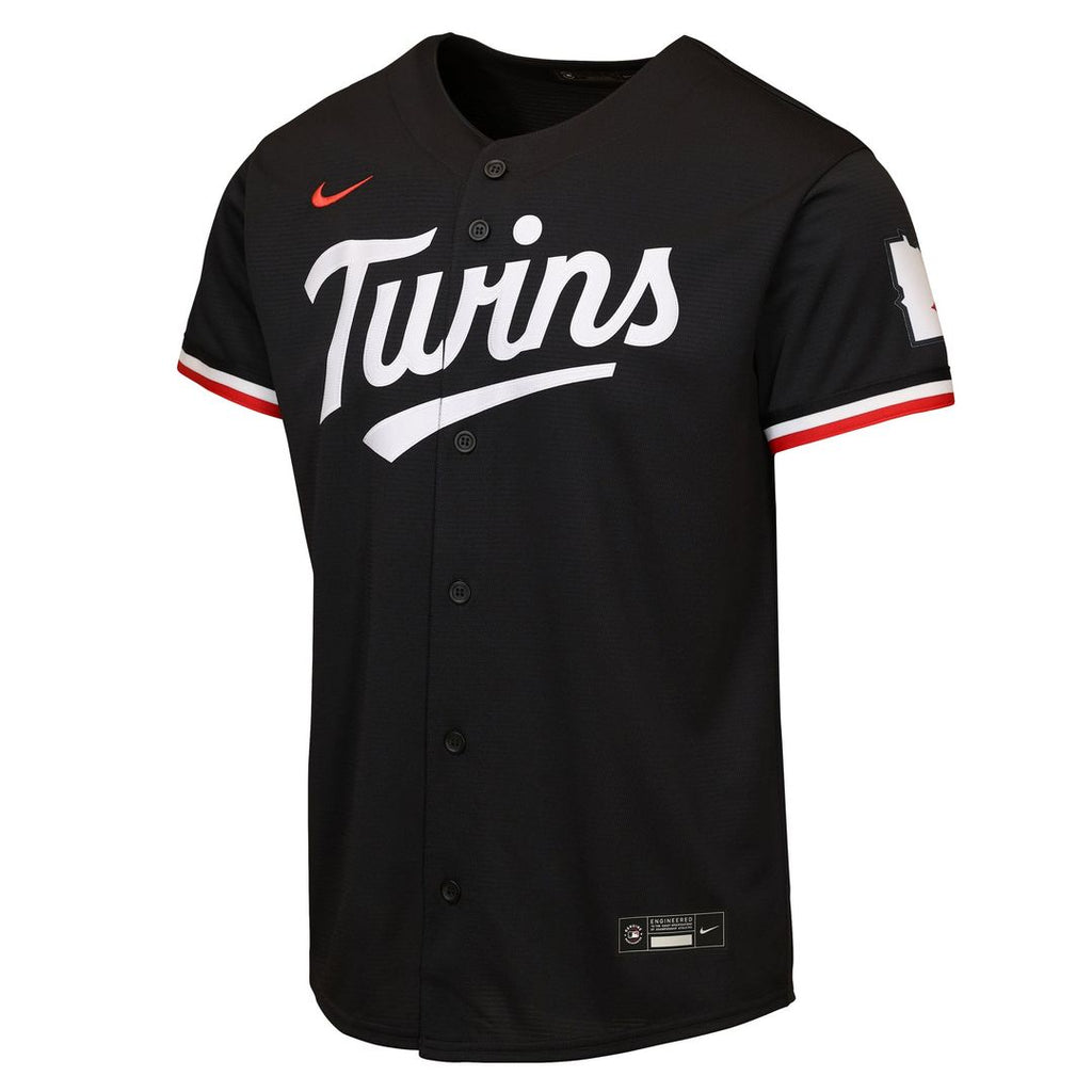 Minnesota Twins Nike Youth Alternate 2 Stadium Jersey - Black | MLB Fan Gear