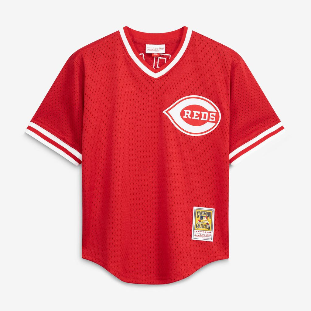 Barry Larkin Cincinnati Reds Mitchell & Ness Authentic Batting Practice Jersey - Red | MLB Fan Gear