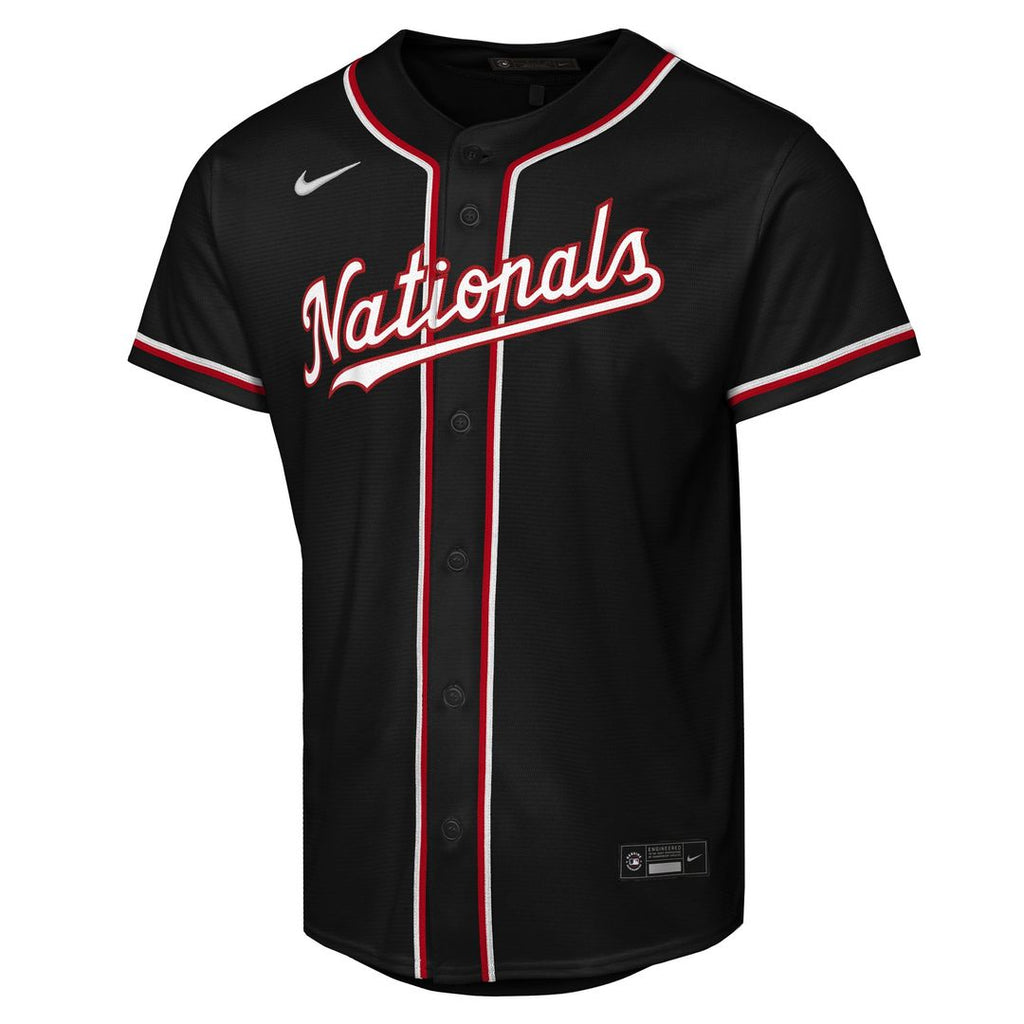 James Wood Washington Nationals Nike Youth Fashion Replica Player Jersey - Black | MLB Fan Gear