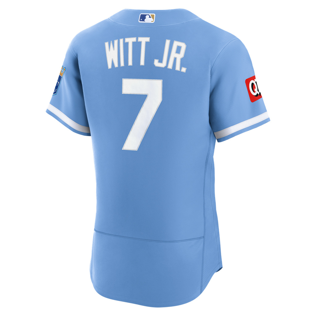 Bobby Witt Jr. Kansas City Royals Nike Home Authentic Sponsor Patch Jersey - White | MLB Fan Gear