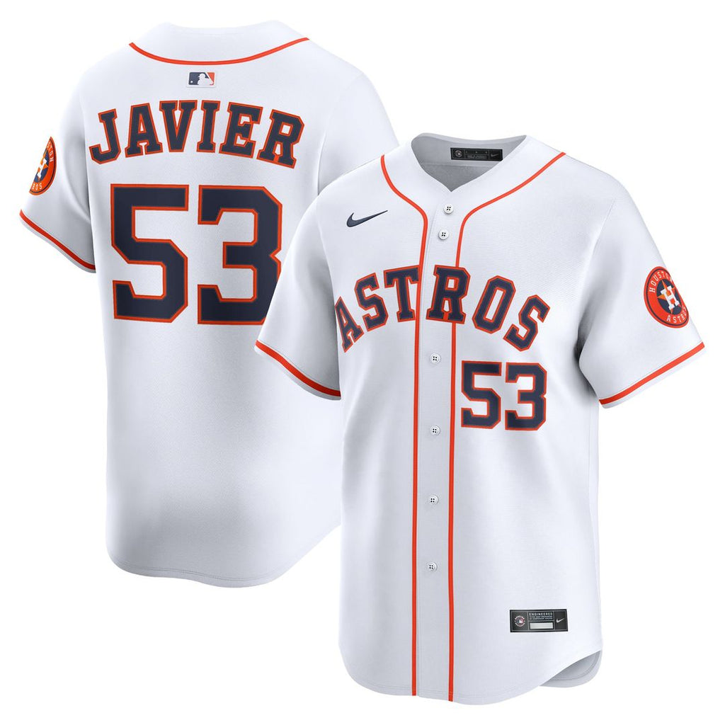 Cristian Javier Houston Astros Nike Home Limited Player Jersey - White | MLB Fan Gear