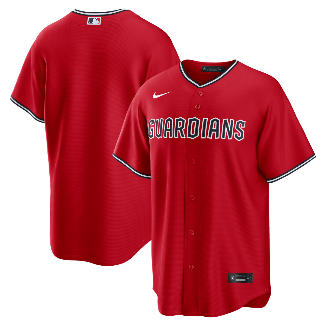 Cleveland Guardians Nike Alternate Replica Jersey - Red | MLB Fan Gear