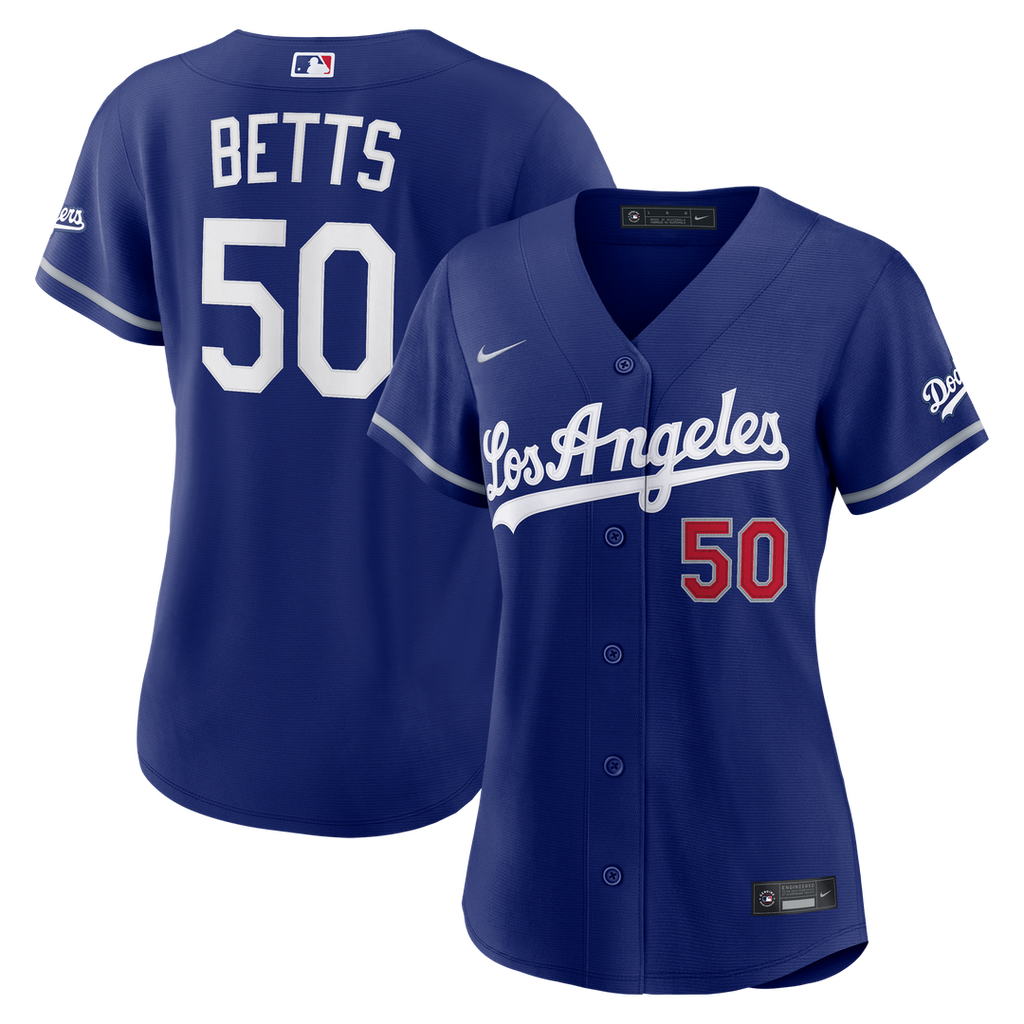 Mookie Betts Los Angeles Dodgers Nike Women's Alternate Stadium Jersey - Royal | MLB Fan Gear