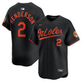 Gunnar Henderson Baltimore Orioles Nike Alternate Limited Player Jersey - Black | MLB Fan Gear