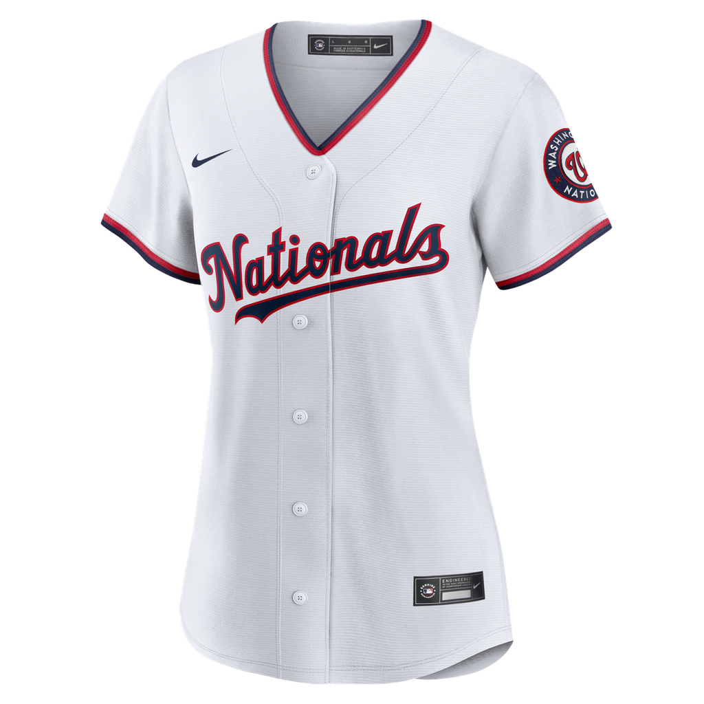 CJ Abrams Washington Nationals Nike Women's Home Replica Player Jersey - White | MLB Fan Gear