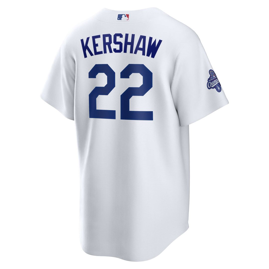 Clayton Kershaw Los Angeles Dodgers Nike Home 2025 World Series Champions Replica Jersey - White | MLB Fan Gear