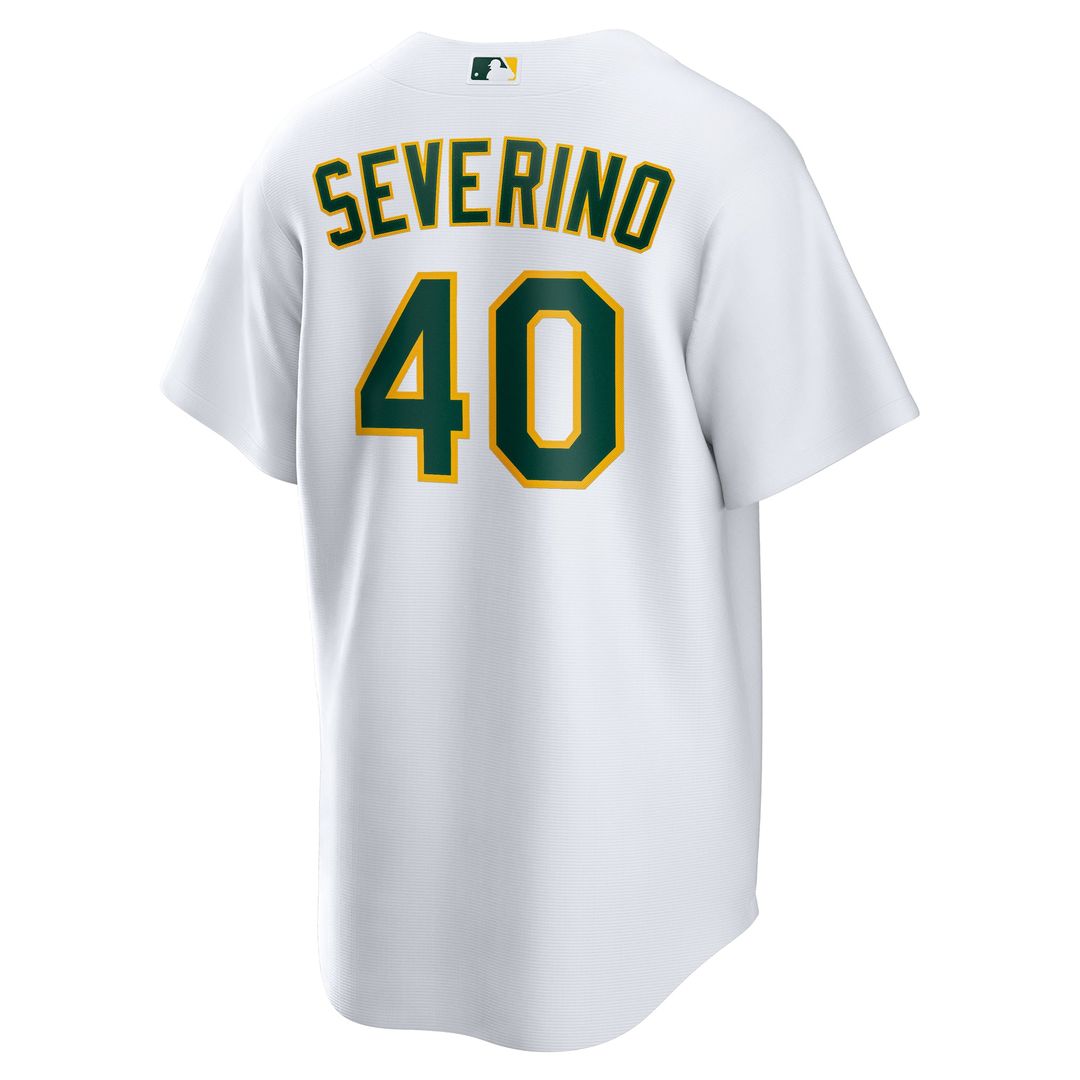 Luis Severino Athletics Nike Home Replica Jersey - White | MLB Fan Gear