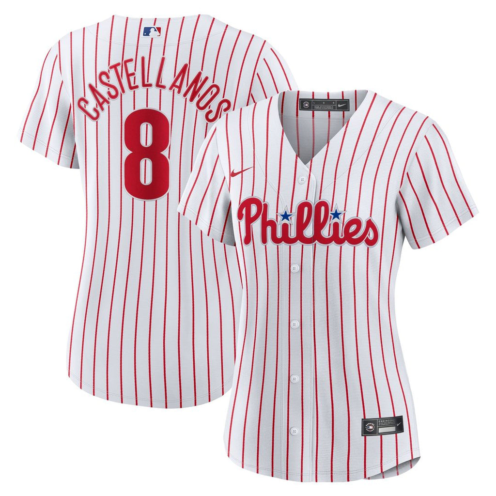 Nick Castellanos Philadelphia Phillies Nike Women's Home Replica Player Jersey - White | MLB Fan Gear