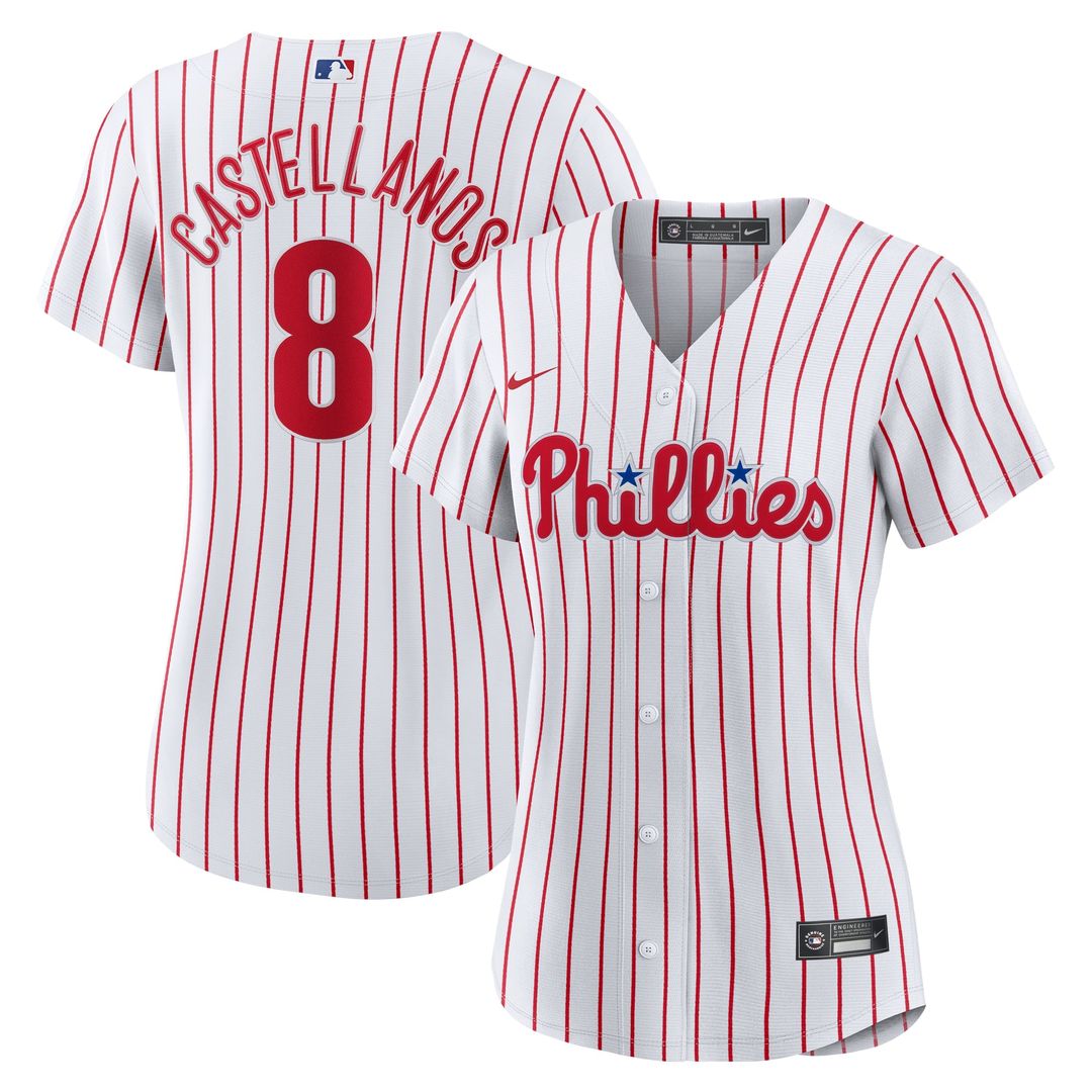 Nick Castellanos Philadelphia Phillies Nike Women's Home Replica Player Jersey - White | MLB Fan Gear