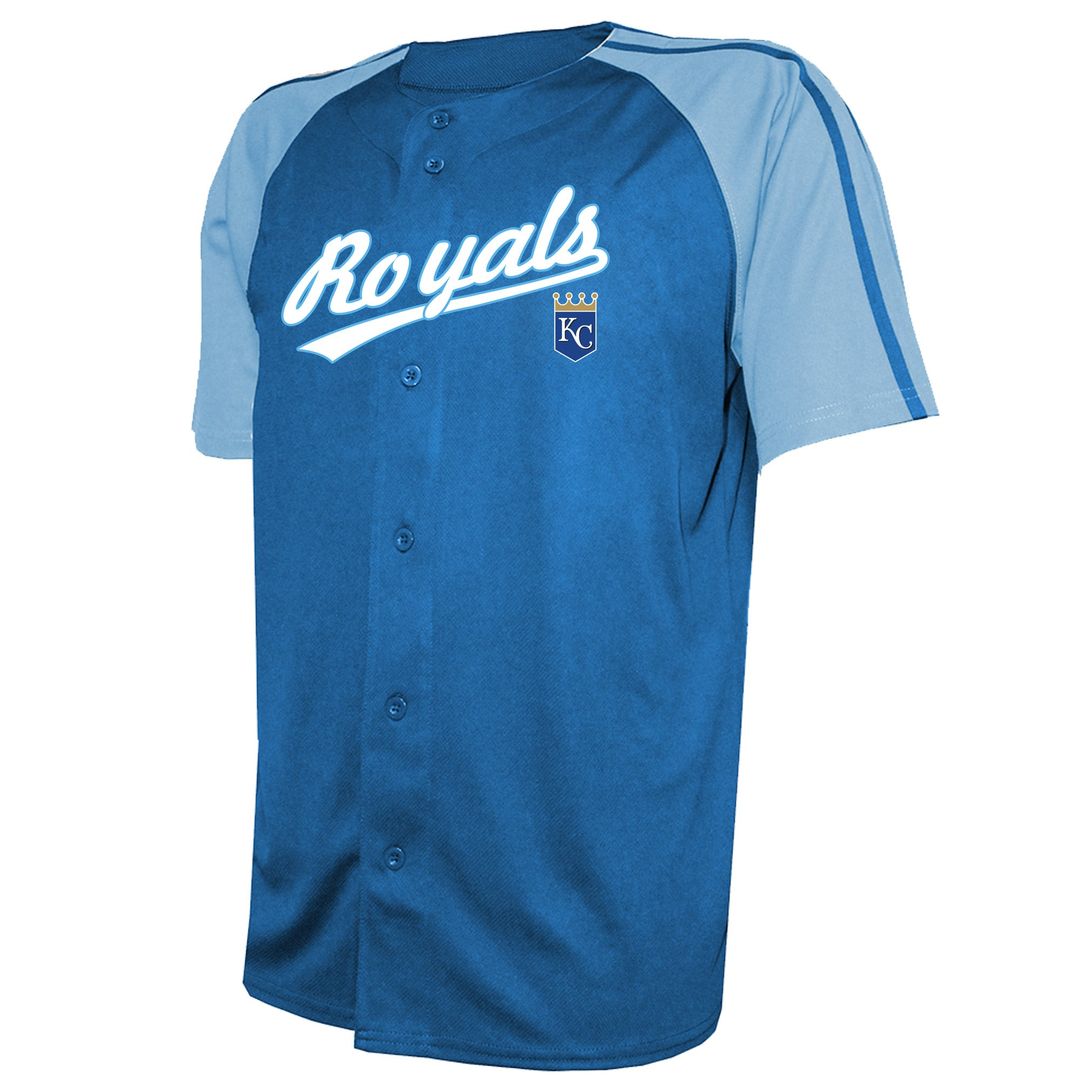 Kansas City Royals Stitches Team Raglan Jersey - Royal | MLB Fan Gear