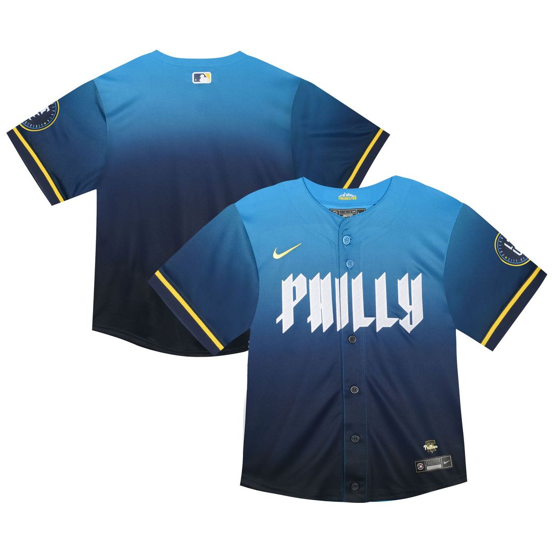 Philadelphia Phillies Nike Toddler City Connect Team Limited Jersey - Blue | MLB Fan Gear