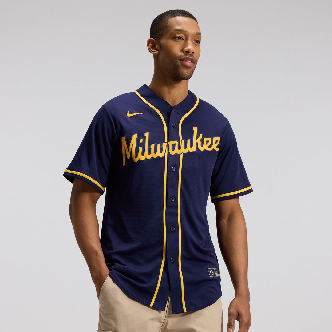 Milwaukee Brewers Nike Home Replica Team Jersey - Cream | MLB Fan Gear