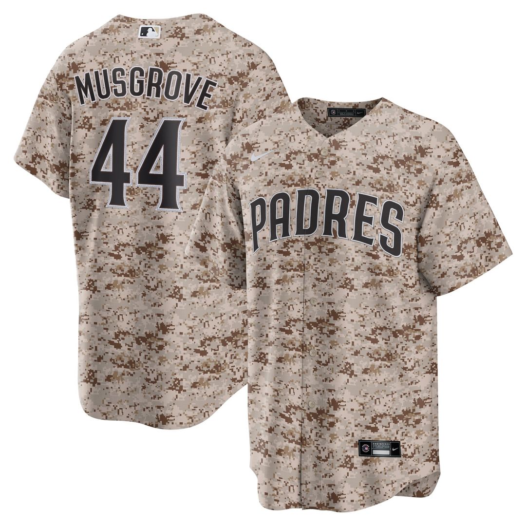 Joe Musgrove San Diego Padres Nike USMC Alternate Replica Player Jersey - Camo | MLB Fan Gear