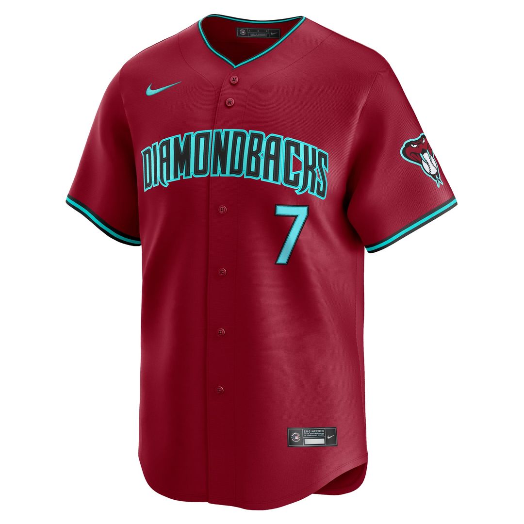 Corbin Carroll Arizona Diamondbacks Nike Alternate Limited Jersey - Red | MLB Fan Gear