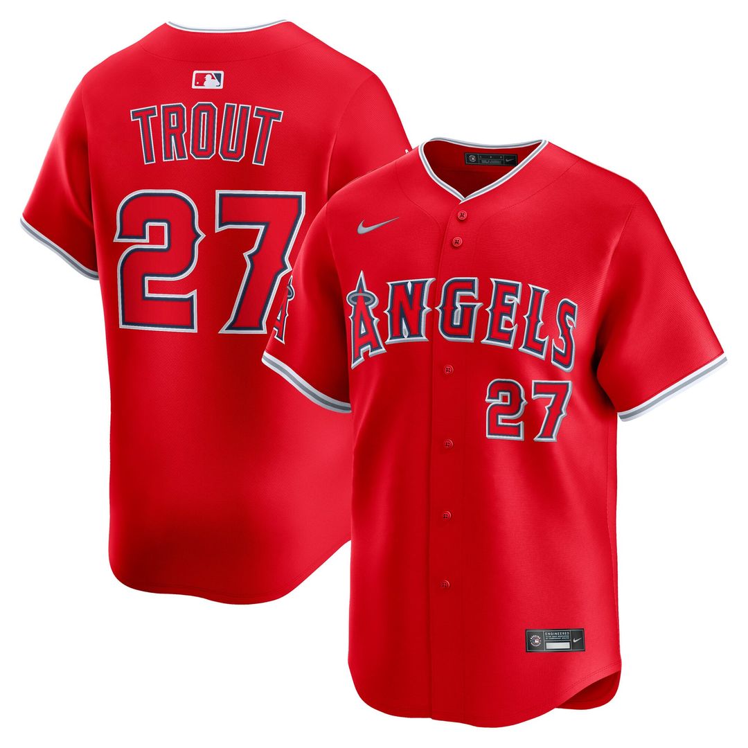 Mike Trout Los Angeles Angels Nike Home Limited Player Jersey - White | MLB Fan Gear