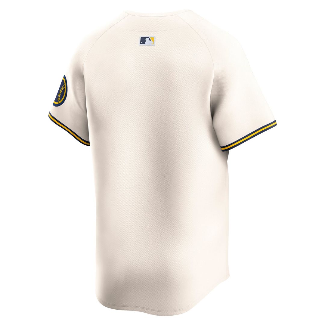 Milwaukee Brewers Nike Home Limited Jersey - Cream | MLB Fan Gear