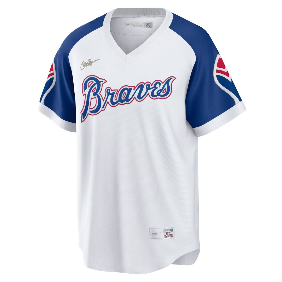 Hank Aaron Atlanta Braves Nike Home Cooperstown Collection Player Jersey - White | MLB Fan Gear