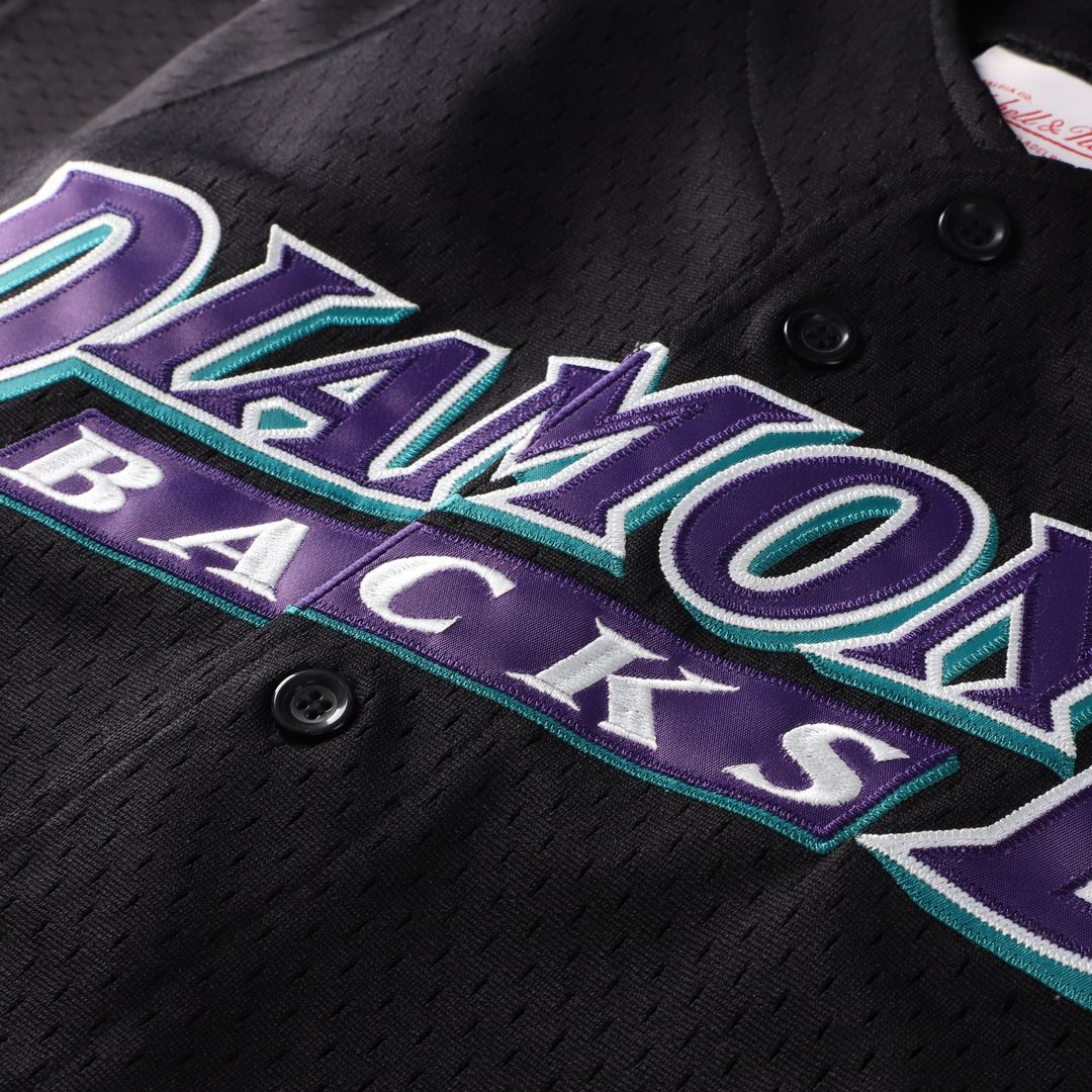 Randy Johnson Arizona Diamondbacks Mitchell & Ness Youth Cooperstown Collection Mesh Batting Practice Jersey - Black | MLB Fan Gear