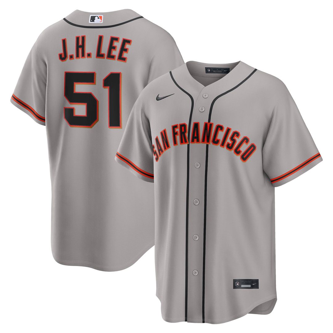 Jung Hoo Lee San Francisco Giants Nike Road Replica Jersey - Gray | MLB Fan Gear