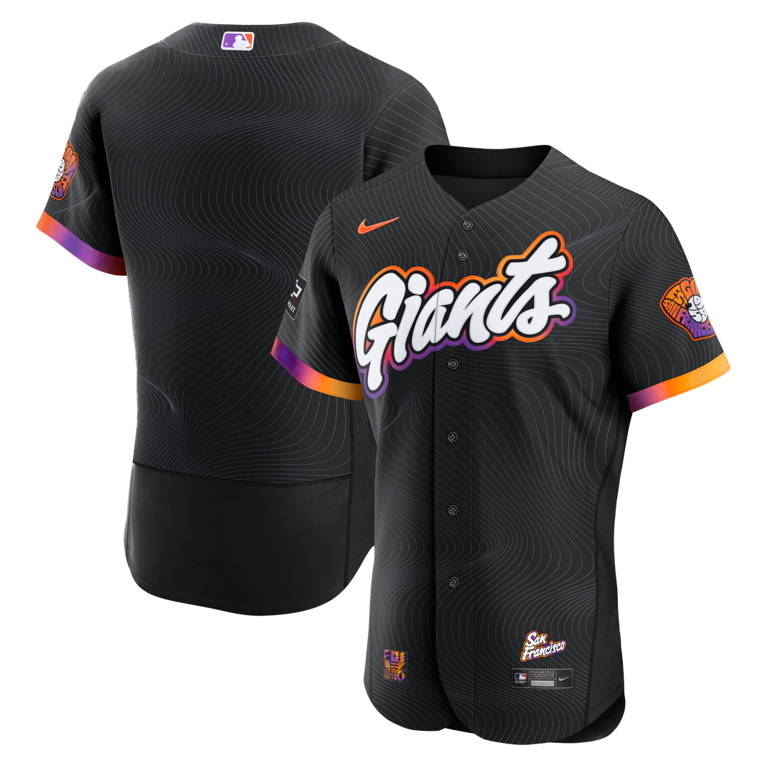 San Francisco Giants Nike City Connect Authentic Sponsor Patch Jersey - Anthracite | MLB Fan Gear