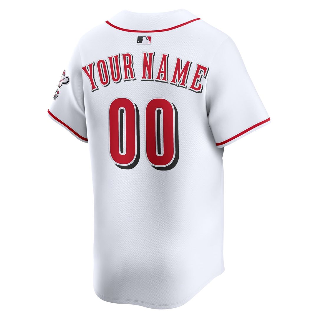 Cincinnati Reds Nike Home Limited Custom Jersey - White | MLB Fan Gear