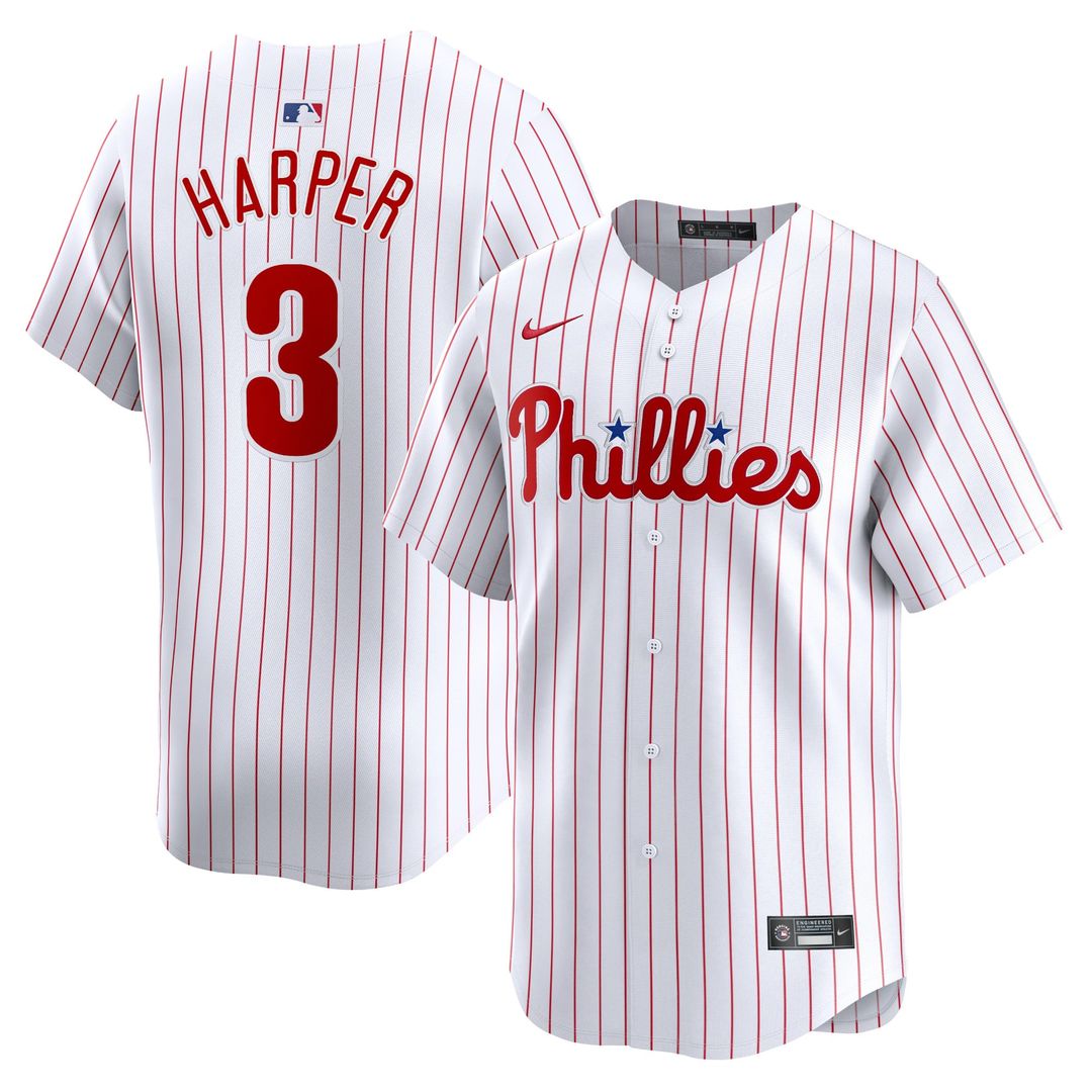 Bryce Harper Philadelphia Phillies Nike Home Limited Player Jersey - White | MLB Fan Gear