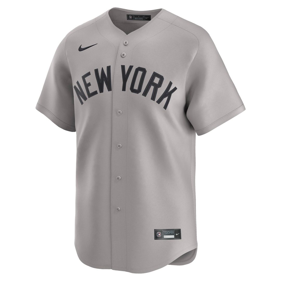 New York Yankees Nike Away Limited Jersey - Gray | MLB Fan Gear