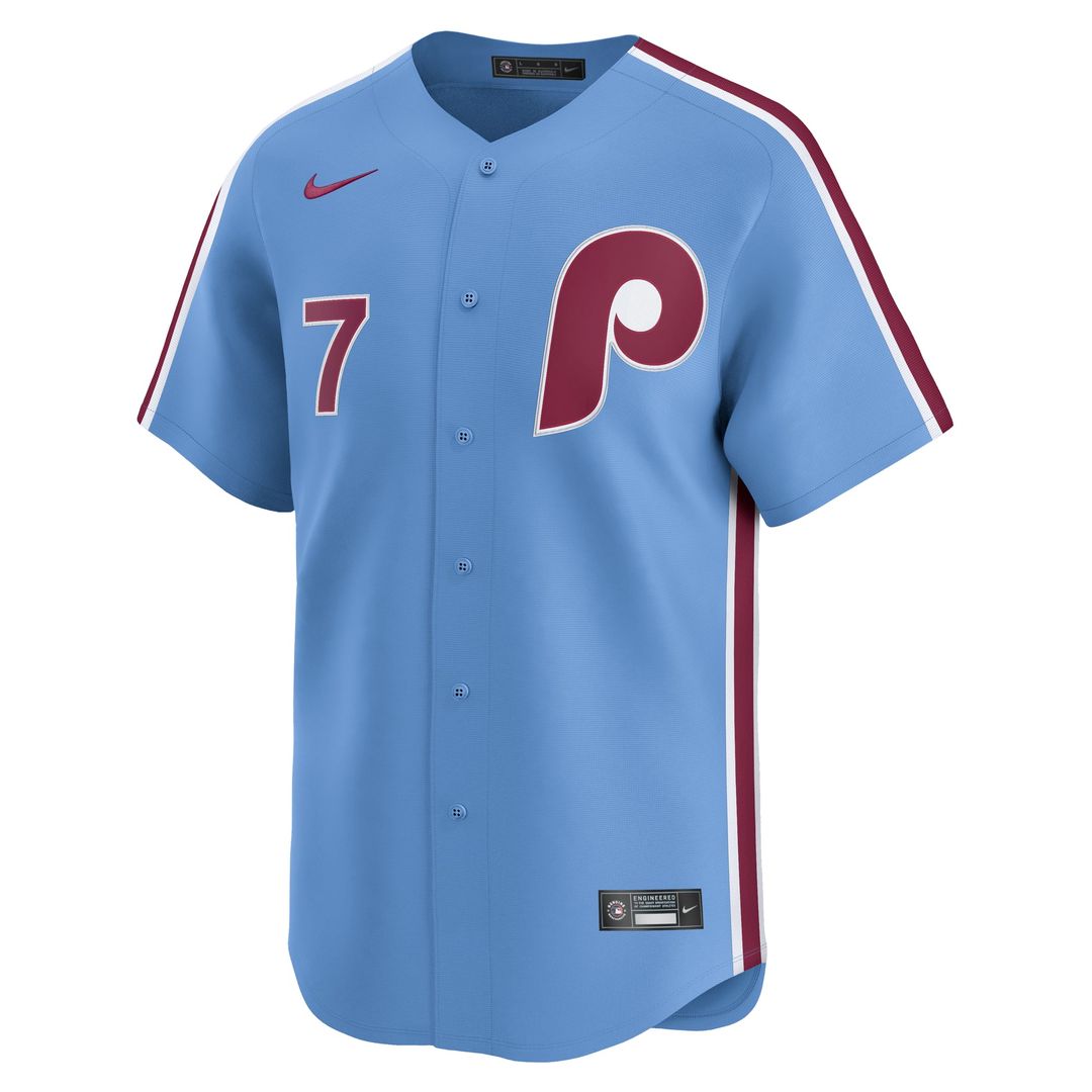 Trea Turner Philadelphia Phillies Nike Alternate Limited Player Jersey - Light Blue | MLB Fan Gear