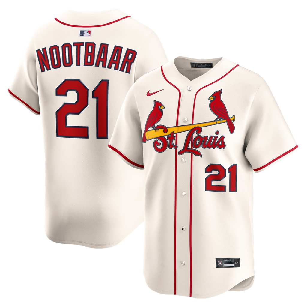 Lars Nootbaar St. Louis Cardinals Nike Alternate 2 Limited Jersey - Cream | MLB Fan Gear