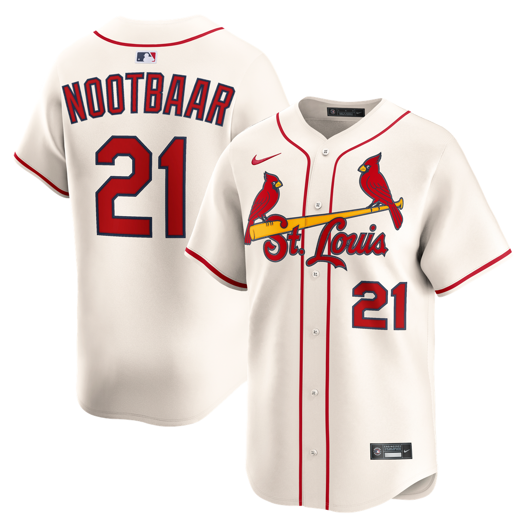 Lars Nootbaar St. Louis Cardinals Nike Alternate 2 Limited Jersey - Cream | MLB Fan Gear