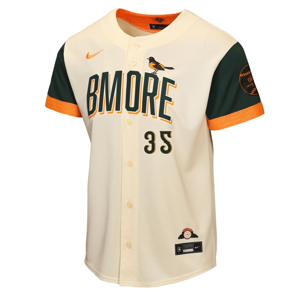 Adley Rutschman Baltimore Orioles Nike Youth 2026 City Connect Stadium Jersey - Cream | MLB Fan Gear